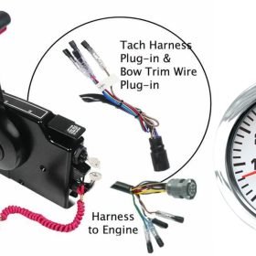 Дистанционен пакет MERCURY за извънбордови двигатели от 8 hp до 20 hp