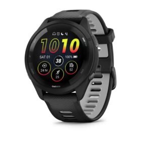 Forerunner® 265 - Black безел и корпус с Black/Powder Gray силиконова каишка - Portmoneta.bg