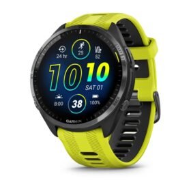 Forerunner® 965 - Carbon Grey DLC Titanium безел с Black корпус и Amp Yellow/Black силиконова каишка - Portmoneta.bg