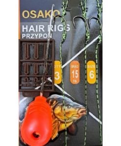 Монтаж за шаран с игла и стопери Osako Hair Rigs