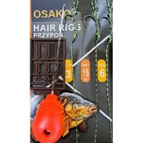 Монтаж за шаран с игла и стопери Osako Hair Rigs