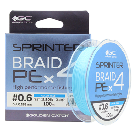 ПЛЕТЕНО ВЛАКНО X4 - GC SPRINTER PE 100М BLUE