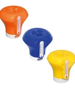 Плаваща система за хлорни таблетки с термоментър Bestway