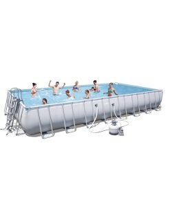 Сглобяем басейн Bestway Power Steel 956x488x132см с помпа