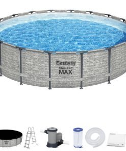 Сглобяем басейн Bestway Steel Pro MAX 549х122см с помпа и стълба