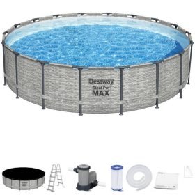 Сглобяем басейн Bestway Steel Pro MAX 549х122см с помпа и стълба