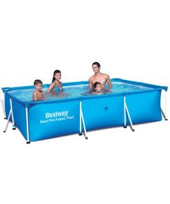 Сглобяем басейн правоъгълен Bestway Splash Frame 300х201х66см