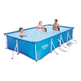 Сглобяем басейн правоъгълен Bestway Steel Pro 400x211x81см