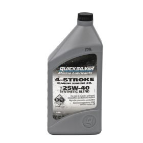 Моторно синтетично масло за 4-тактов извънбордов двигател QUICKSILVER 4-Stroke Oil 25W40 - 1 л.
